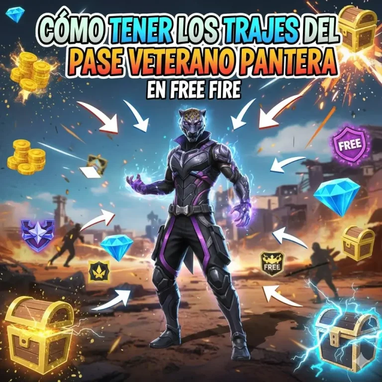 Trajes Pase Veterano Pantera Free Fire