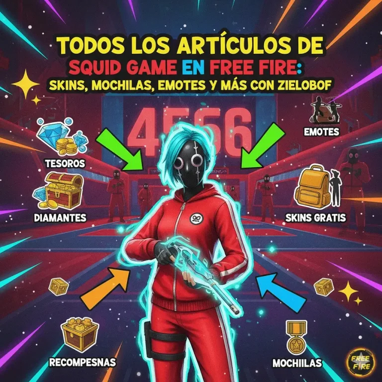 artículos de Squid Game en Free Fire