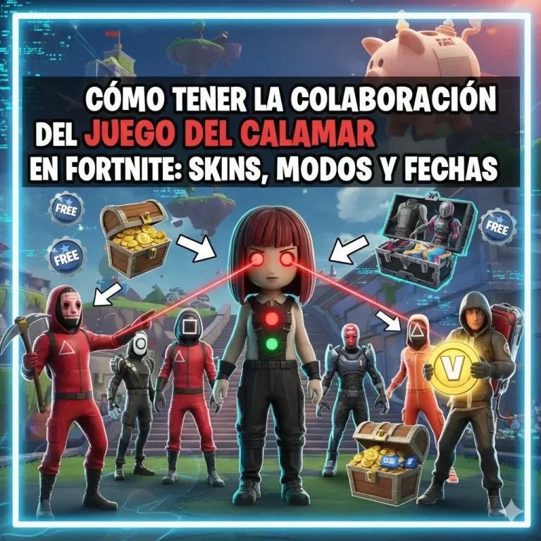 Colaboración Juego del Calamar en Fortnite