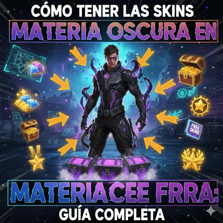 Tener las skins Materia Oscura en Free Fire